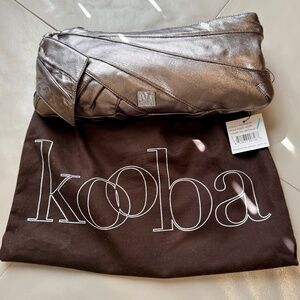 Kooba Metallic Leather Clutch Bag